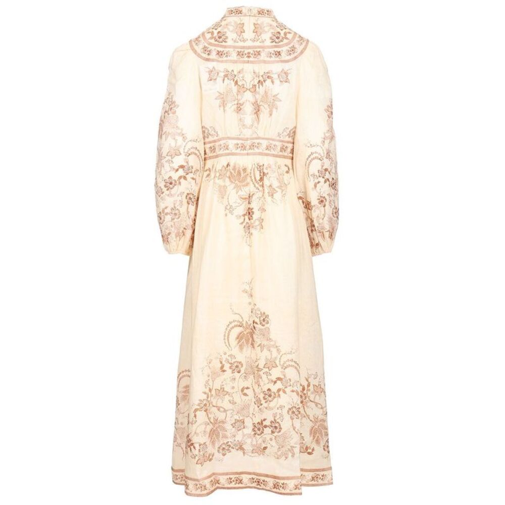 Zimmermann Women Indra Plunge Midi Dress - Picture 3 of 7